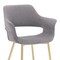 Armen Living Gigi Gray Velvet Dining Room Chair with Gold Metal Legs, PK2 LCGICHGREY - alternate 8